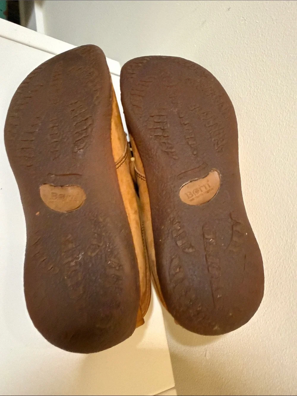 Born Sahara W1244 Brown Nubuck Leather Driving Oxford Moccasins